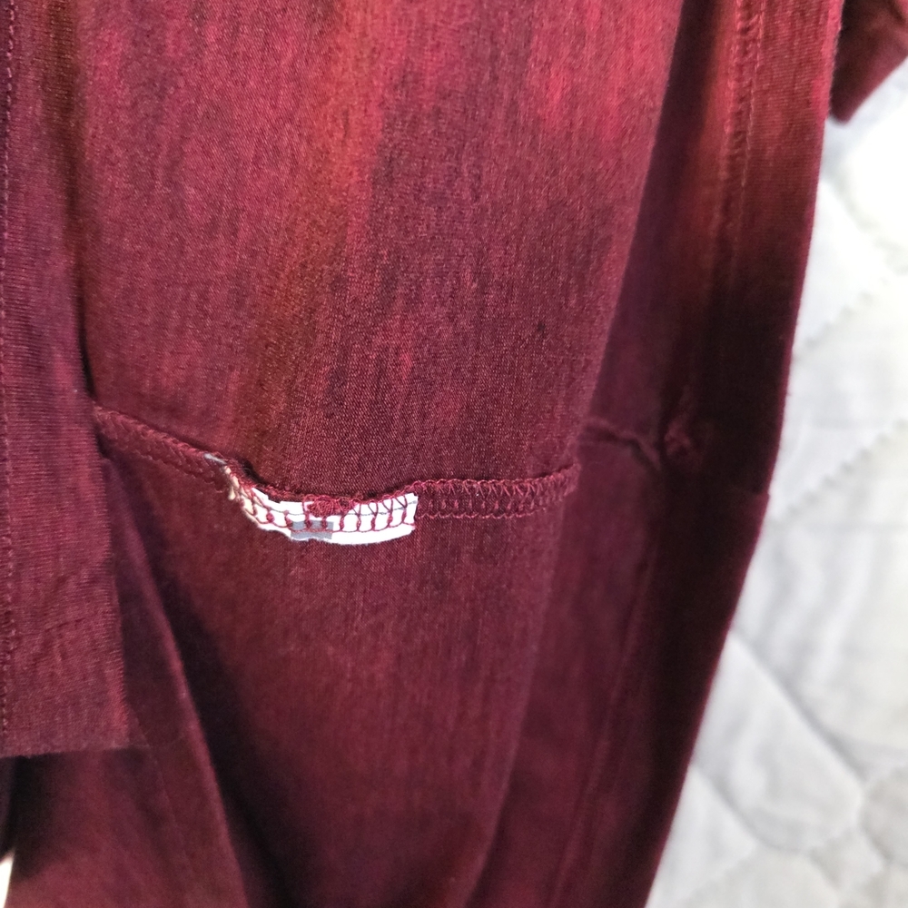 Hollister California Mens Sz Medium Short Sleeve Stretch Polo Tee Shirt Red - Picture 5 of 7